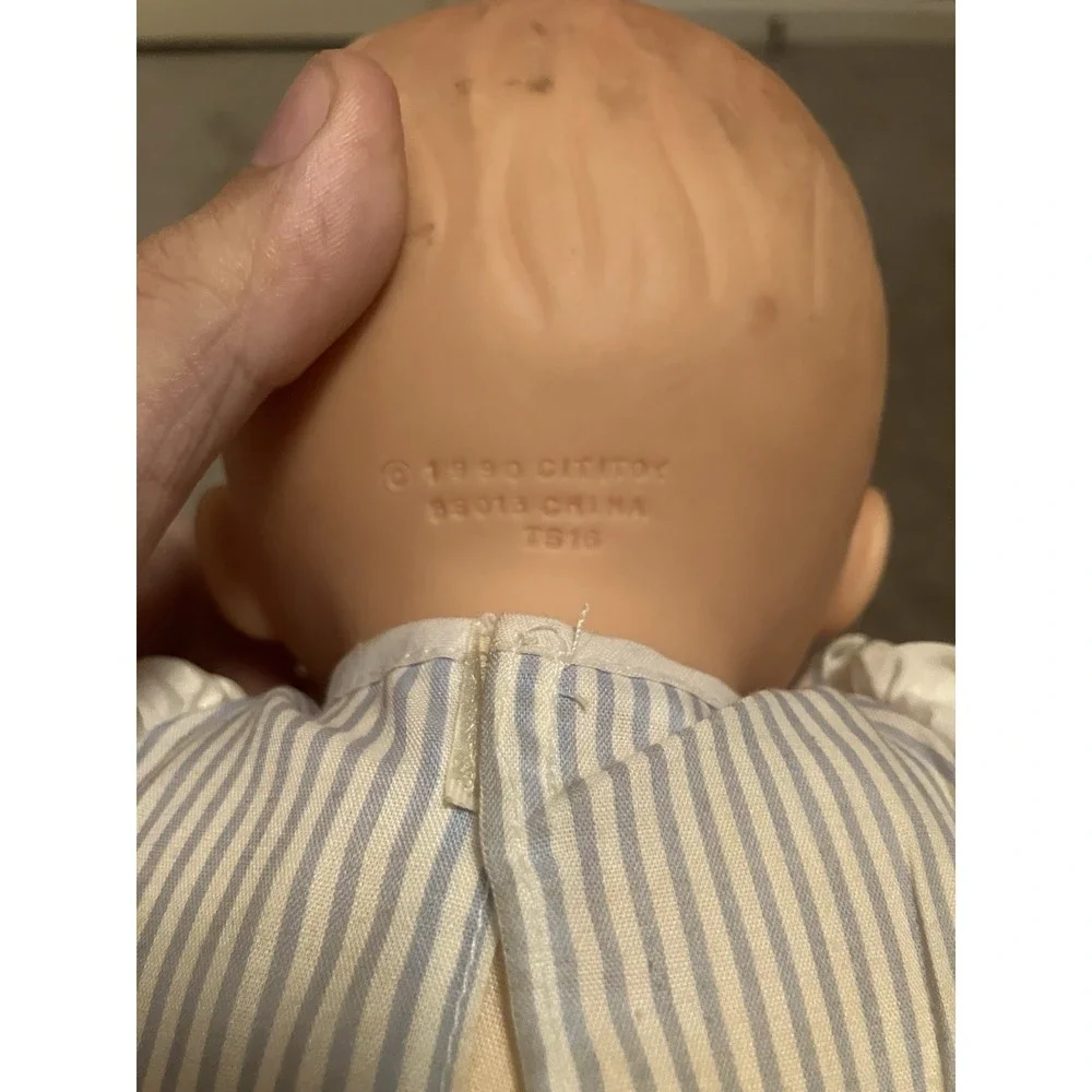 1990 Cititoy Rubber Head, Arms & Legs Baby Doll 9